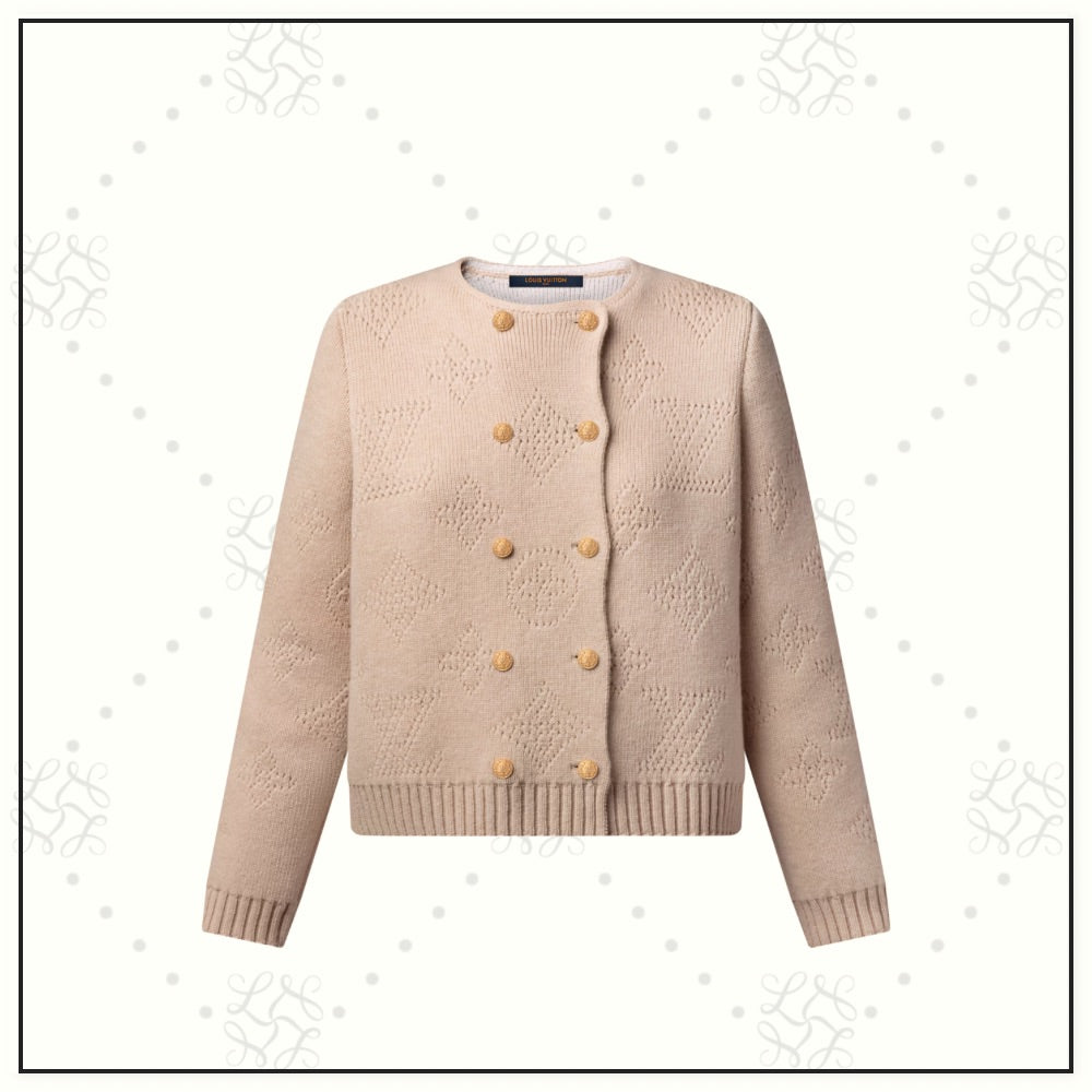 WOOL CASHMERE MAHINA CARDIGAN & PLEATED SKIRT