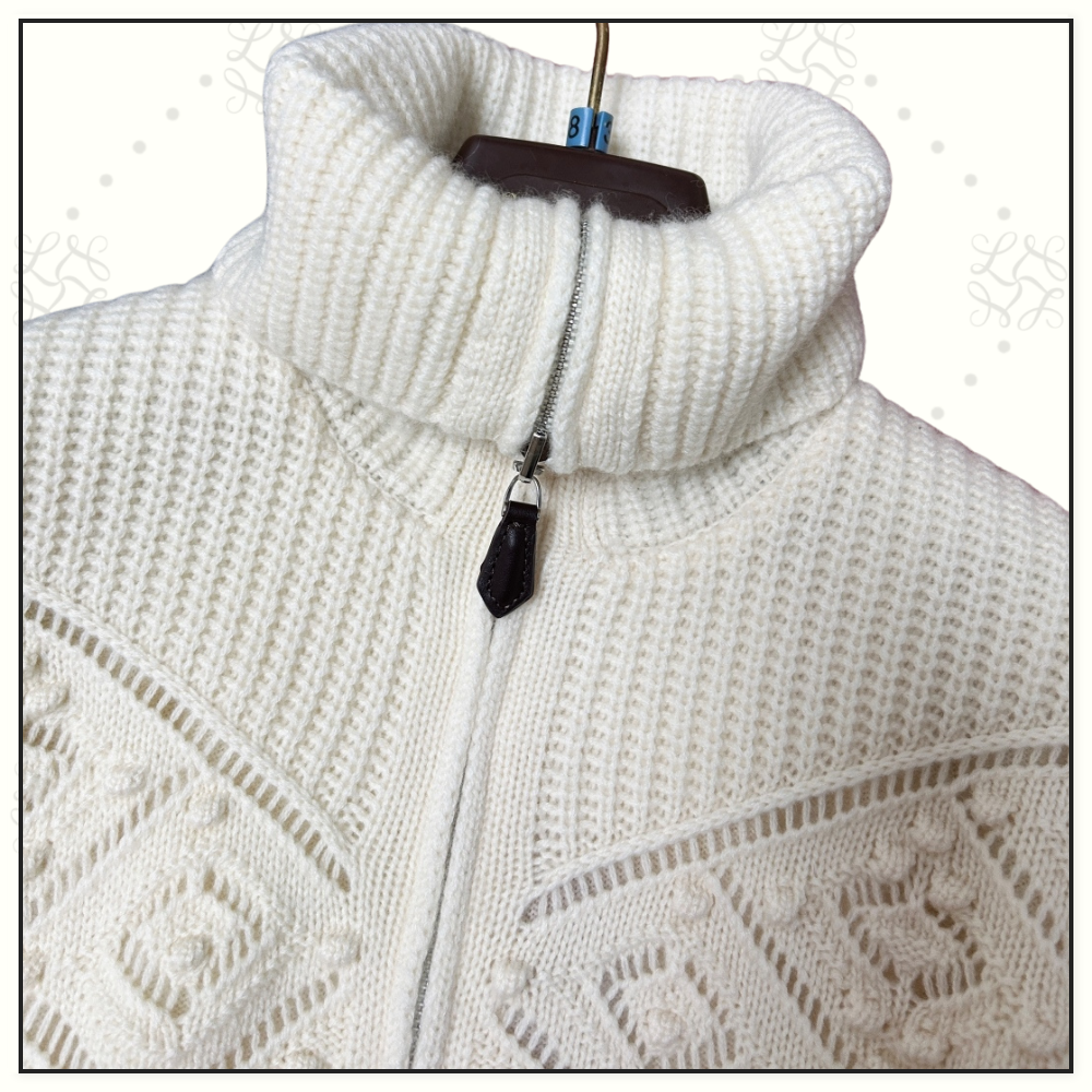 LA PLAGNE CASHMERE BOMBER SWEATER