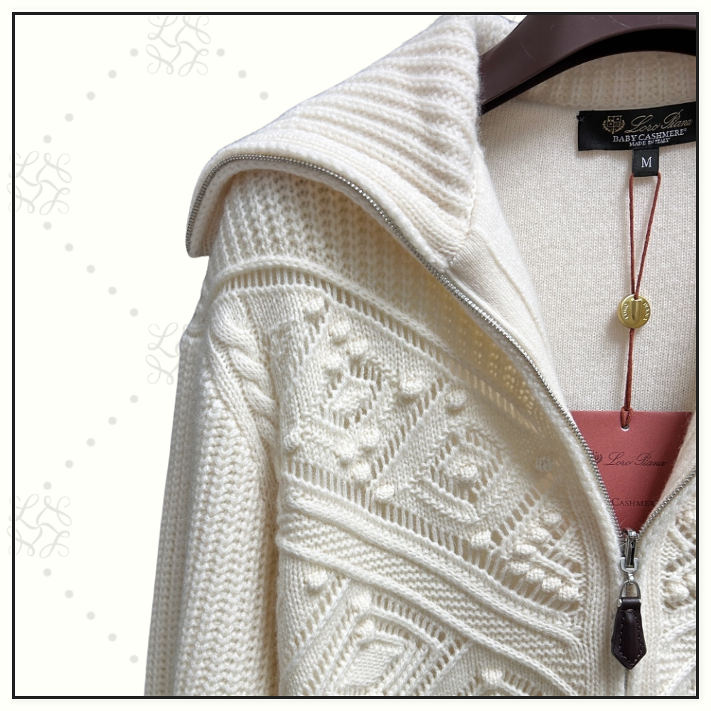 LA PLAGNE CASHMERE BOMBER SWEATER