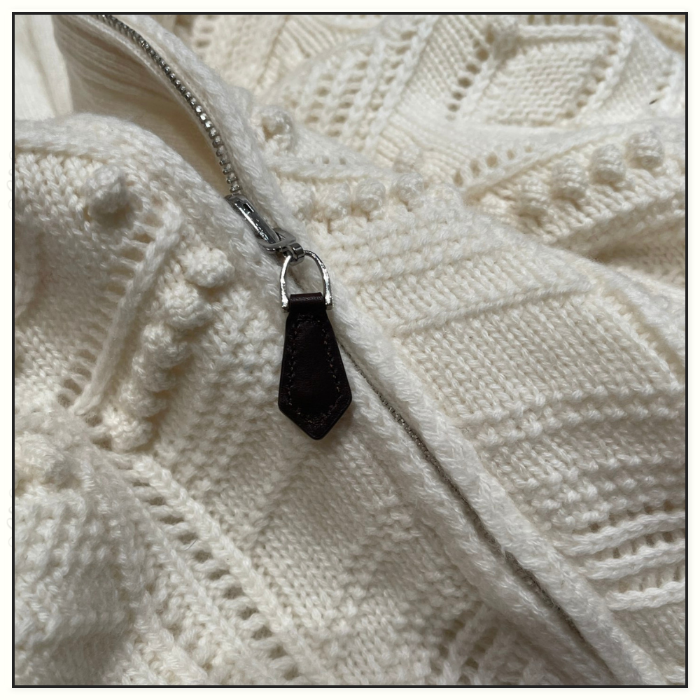 LA PLAGNE CASHMERE BOMBER SWEATER