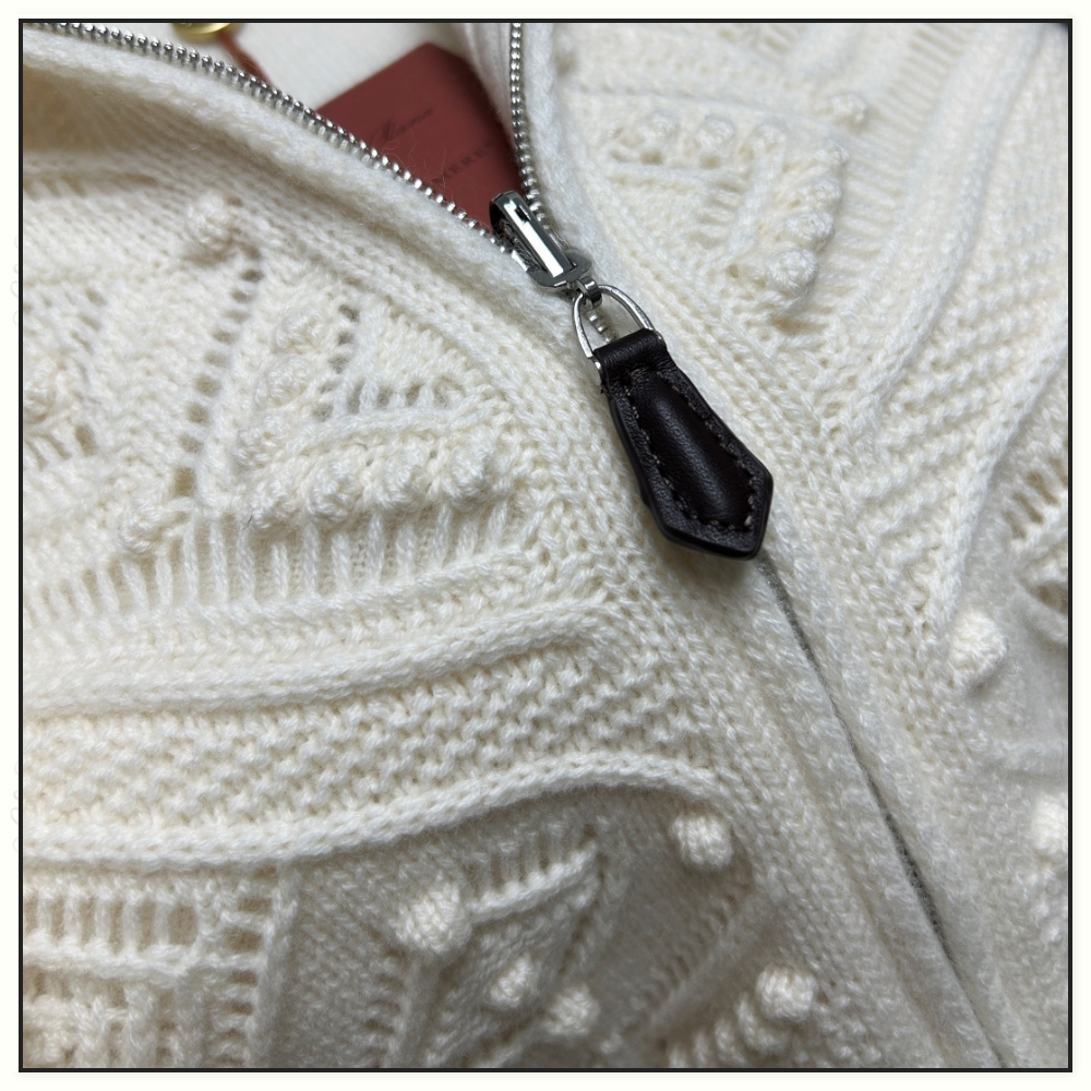 LA PLAGNE CASHMERE BOMBER SWEATER