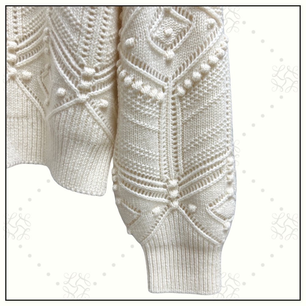 LA PLAGNE CASHMERE BOMBER SWEATER