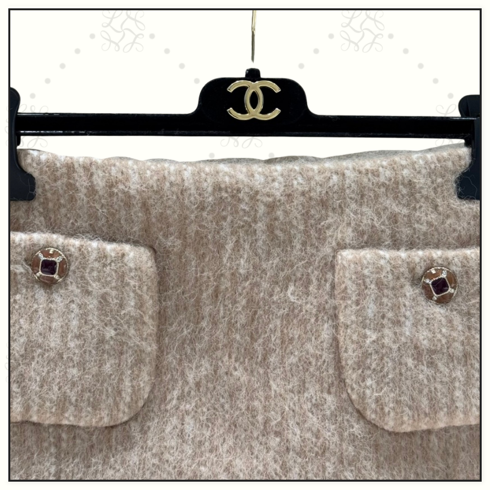 MOHAIR & WOOL JACKET & MINI SKIRT