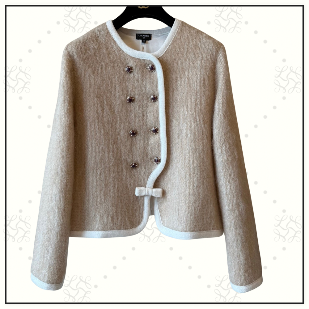 MOHAIR & WOOL JACKET & MINI SKIRT