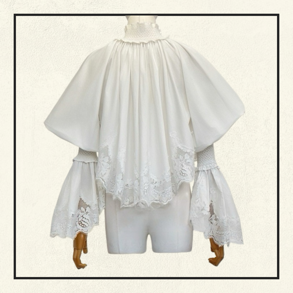 ALCHEMY SHIRRED BLOUSE