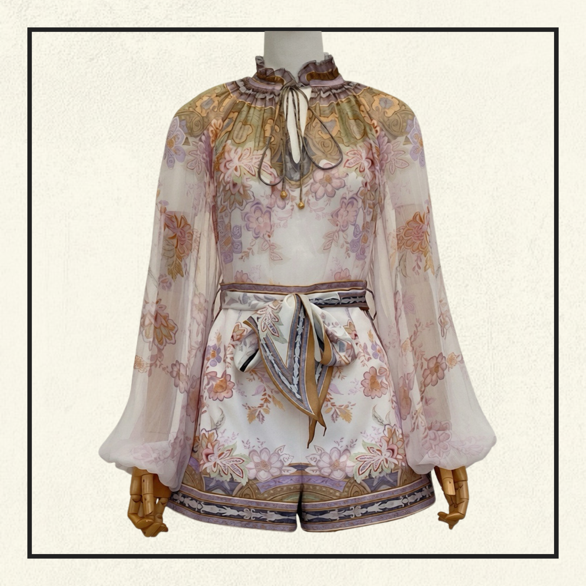LUNA BILLOW BLOUSE & SHORT