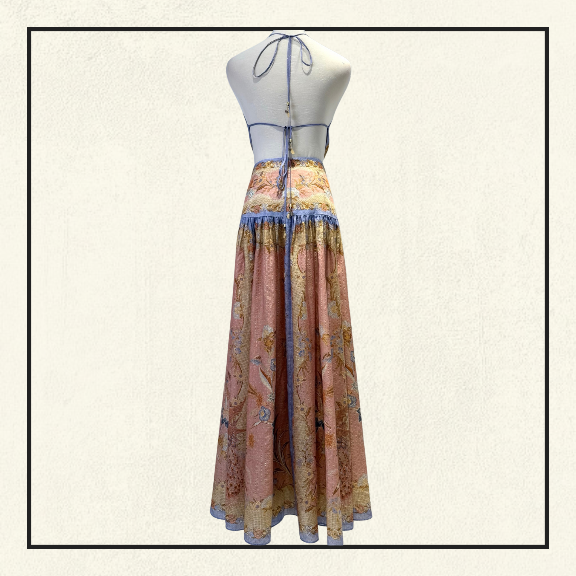 INDRA PLUNGE HALTER MAXI DRESS