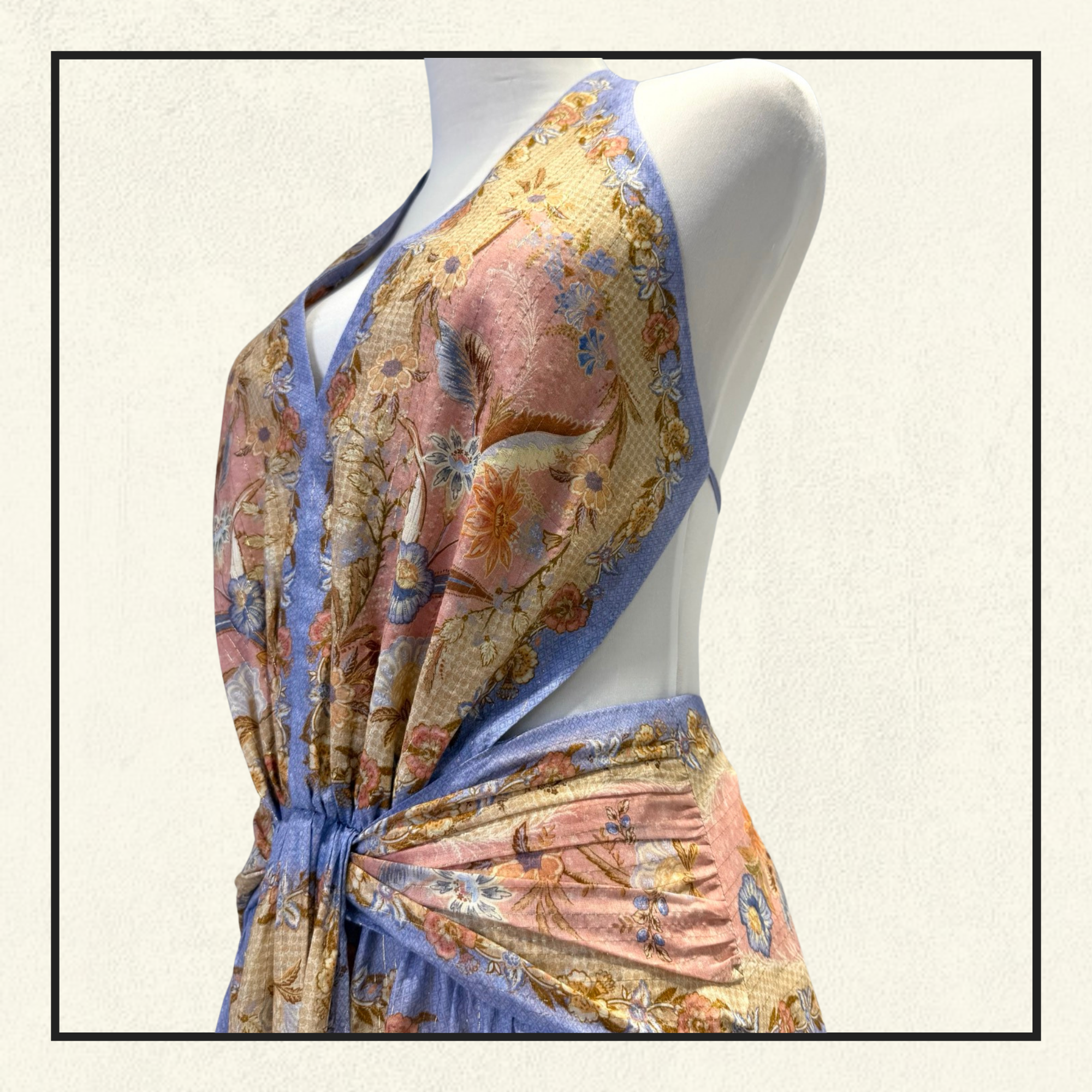 INDRA PLUNGE HALTER MAXI DRESS