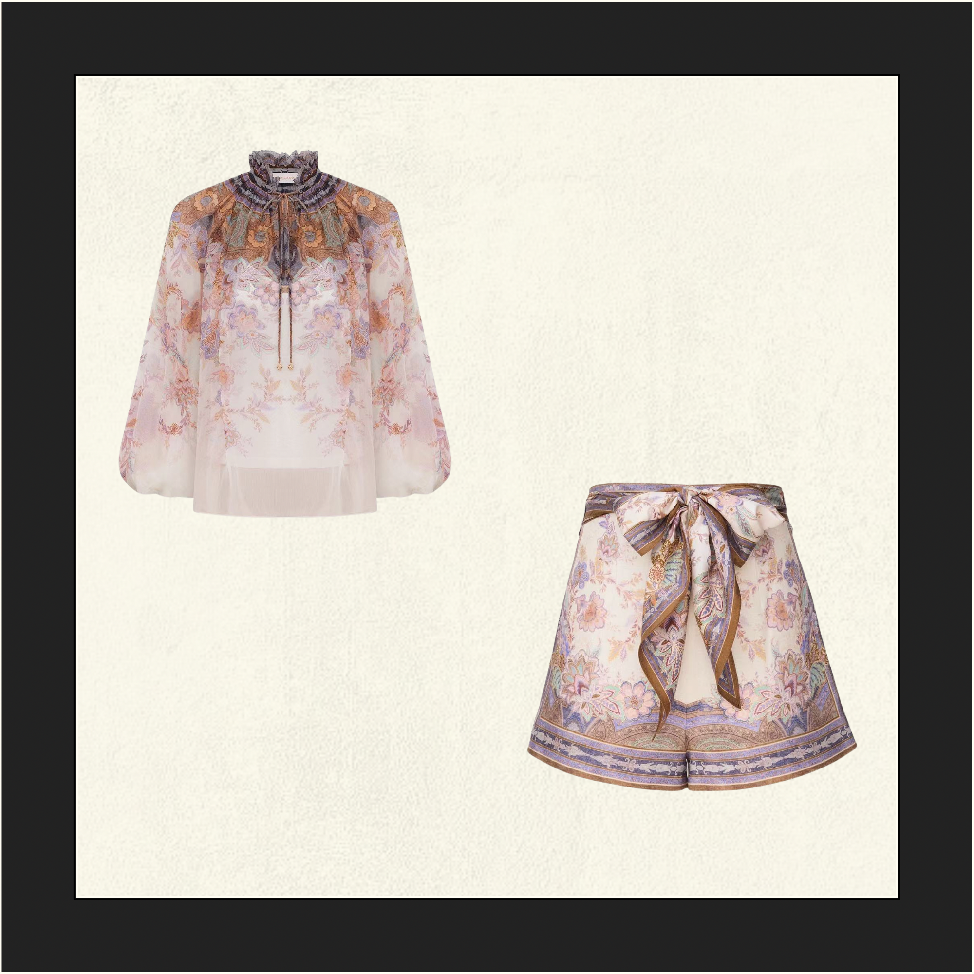 LUNA BILLOW BLOUSE & SHORT