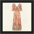 TIERED PUFF SLEEVE DRESS