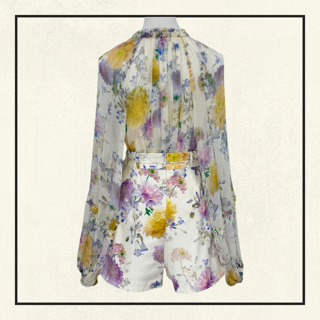LUNA RUFFLE BILLOW BLOUSE & SHORT