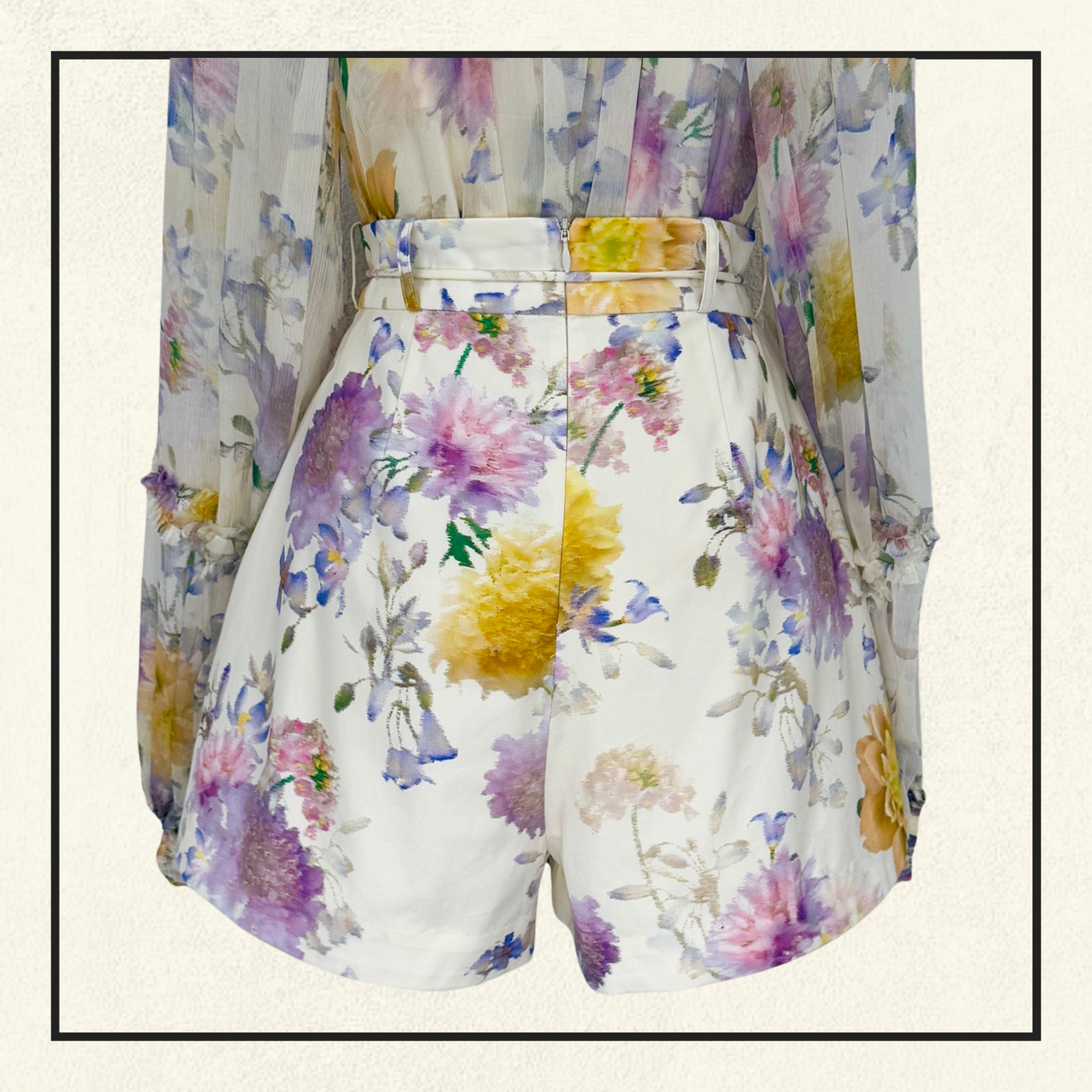 LUNA RUFFLE BILLOW BLOUSE & SHORT