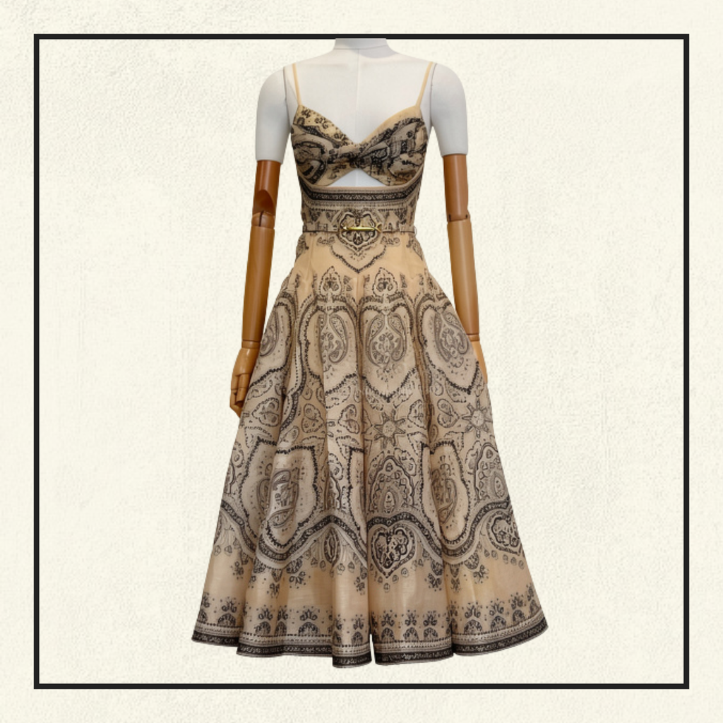 LUNA TWIST MIDI DRESS