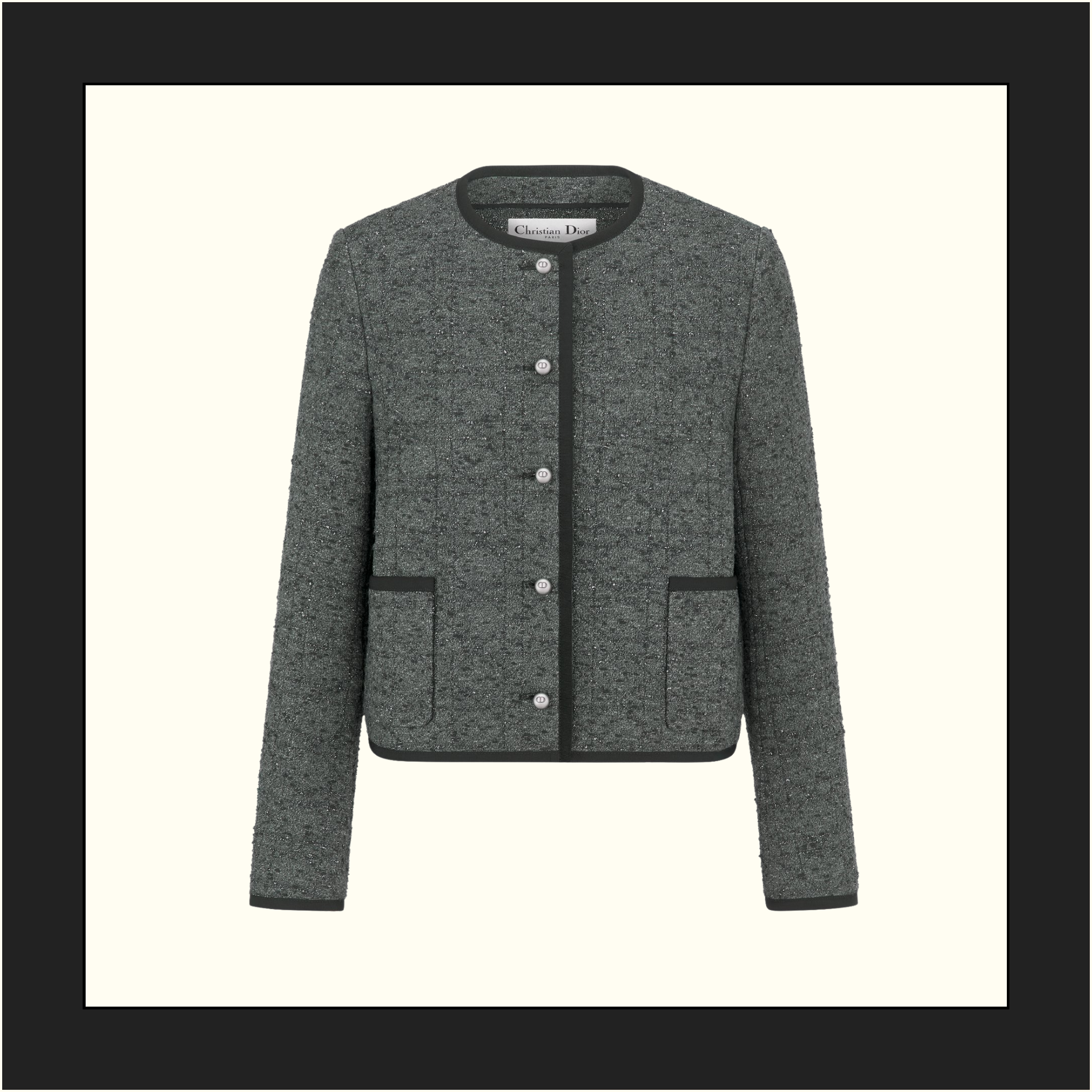WOOL BLEND CROPPED JACKET