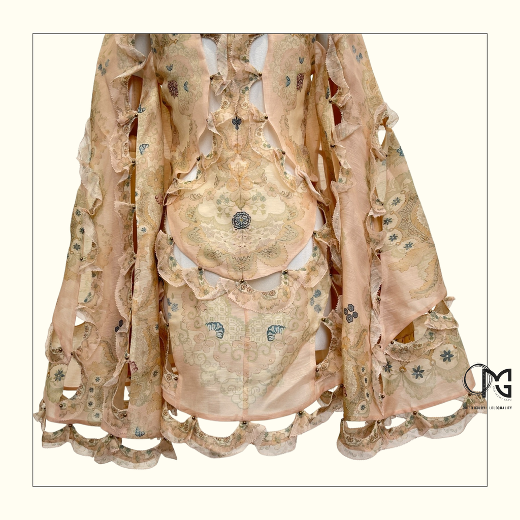 REBELLION SCALLOP MINI DRESS