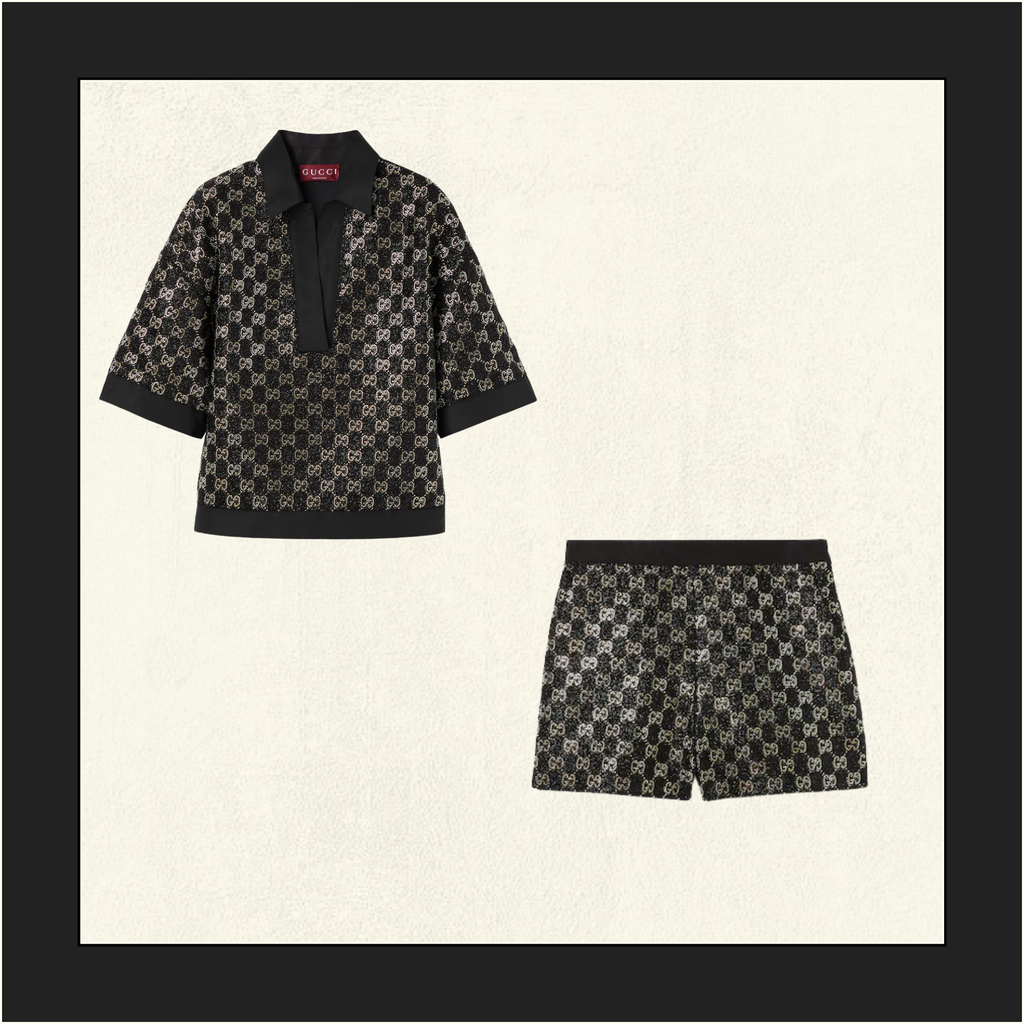 CRYSTAL EMBELLISHED TOP & SHORT