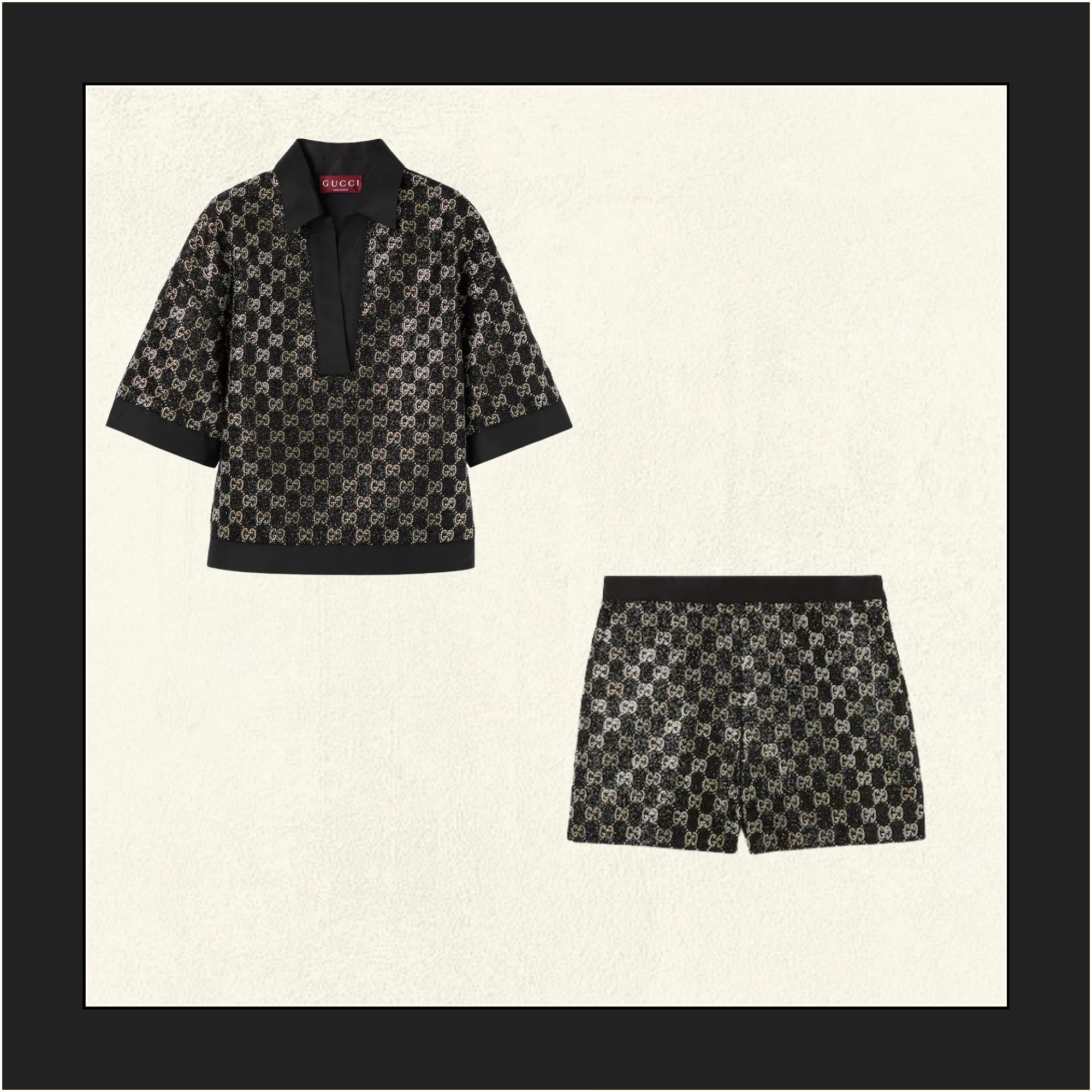 CRYSTAL EMBELLISHED TOP & SHORT