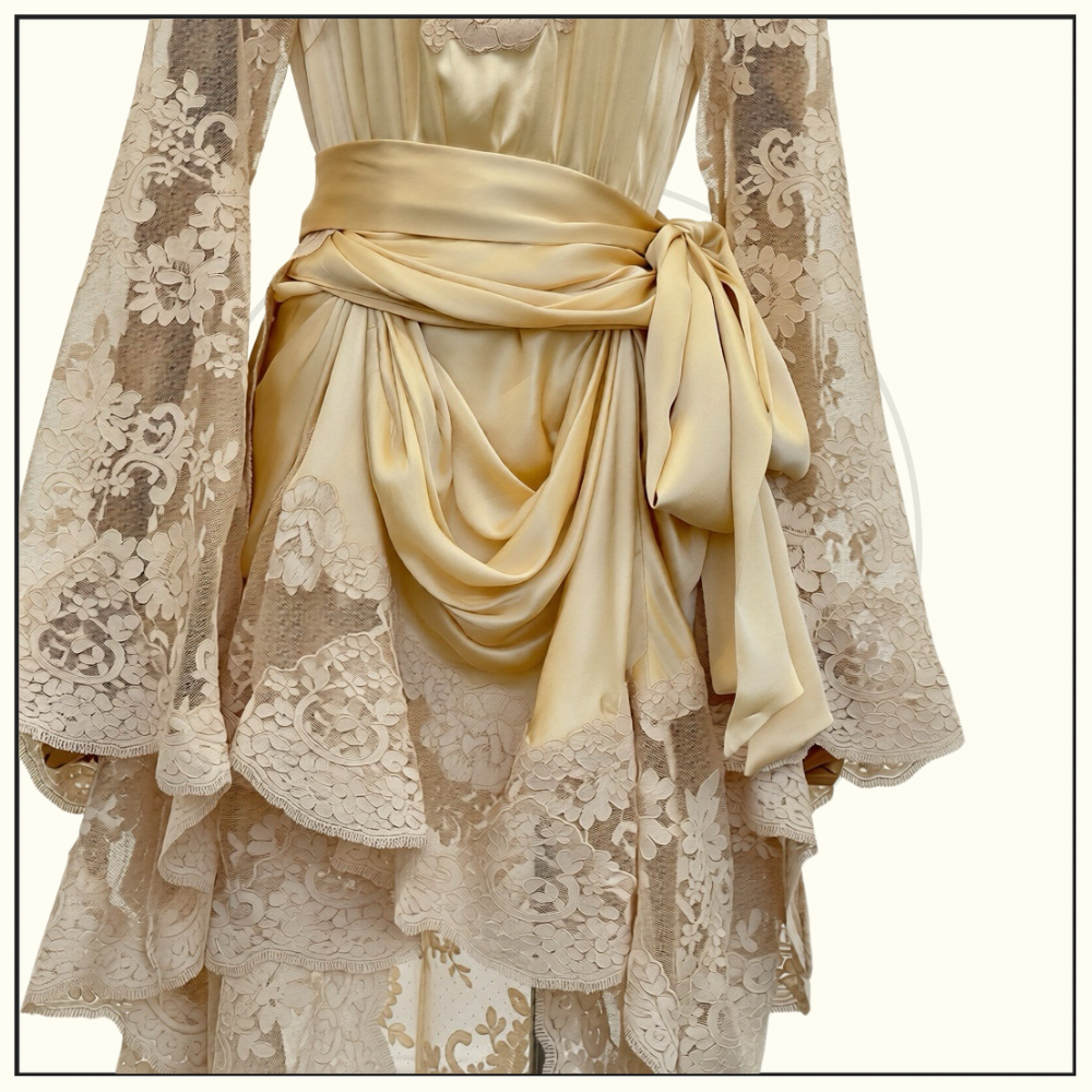 HYPNOTIC SATIN DRAPE DRESS