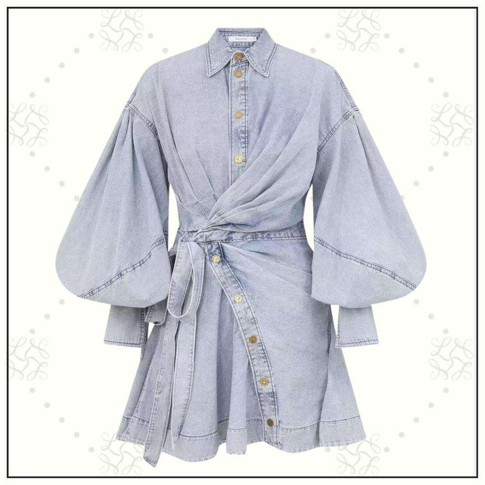 REBELLION DENIM WRAP MINI