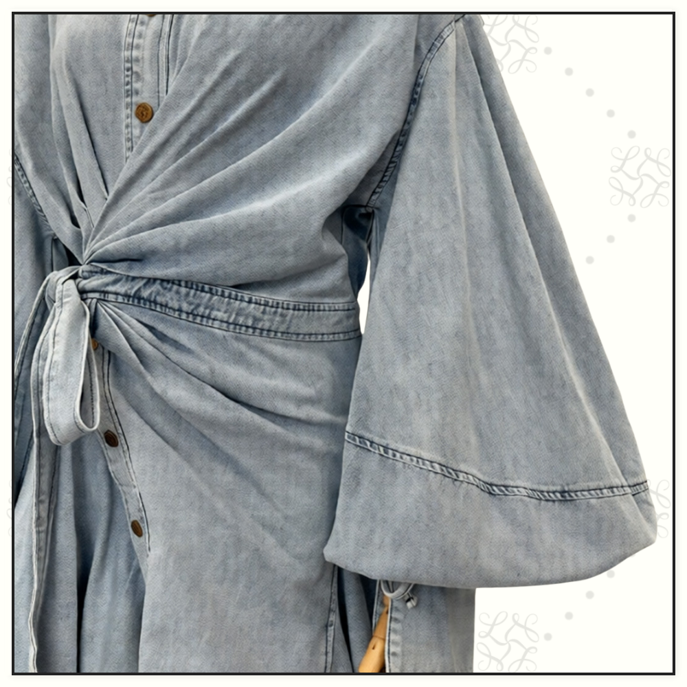 REBELLION DENIM WRAP MINI