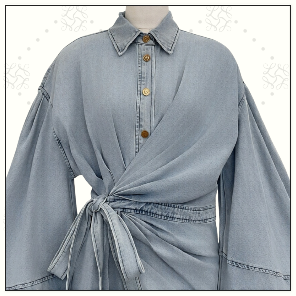 REBELLION DENIM WRAP MINI