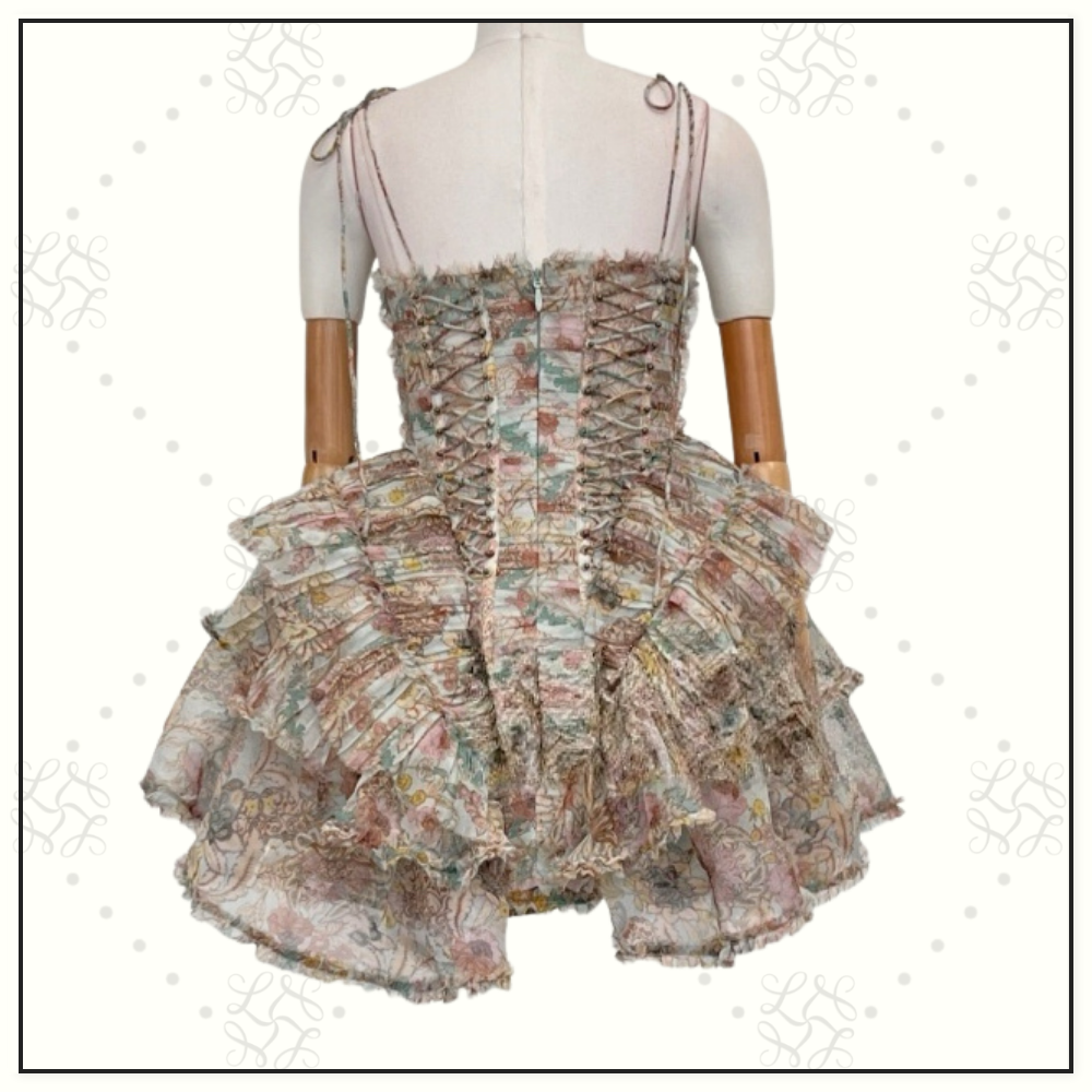 REBELLION FRAYED MINI DRESS