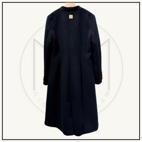 MANDARIN COLLAR CASHMERE COAT
