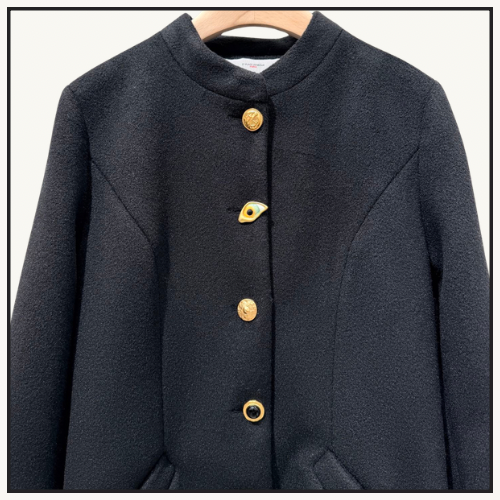 MANDARIN COLLAR CASHMERE COAT
