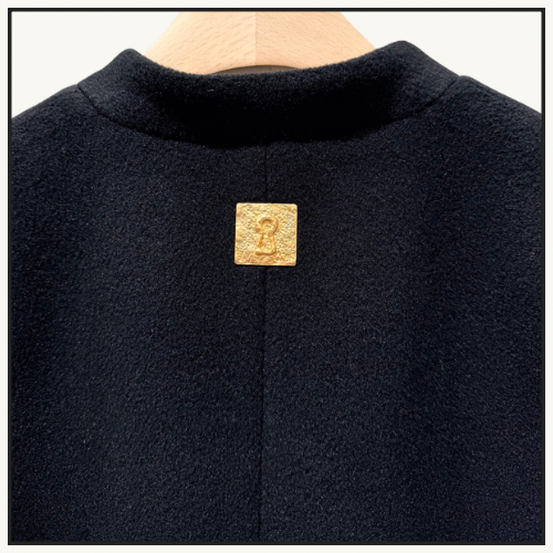 MANDARIN COLLAR CASHMERE COAT