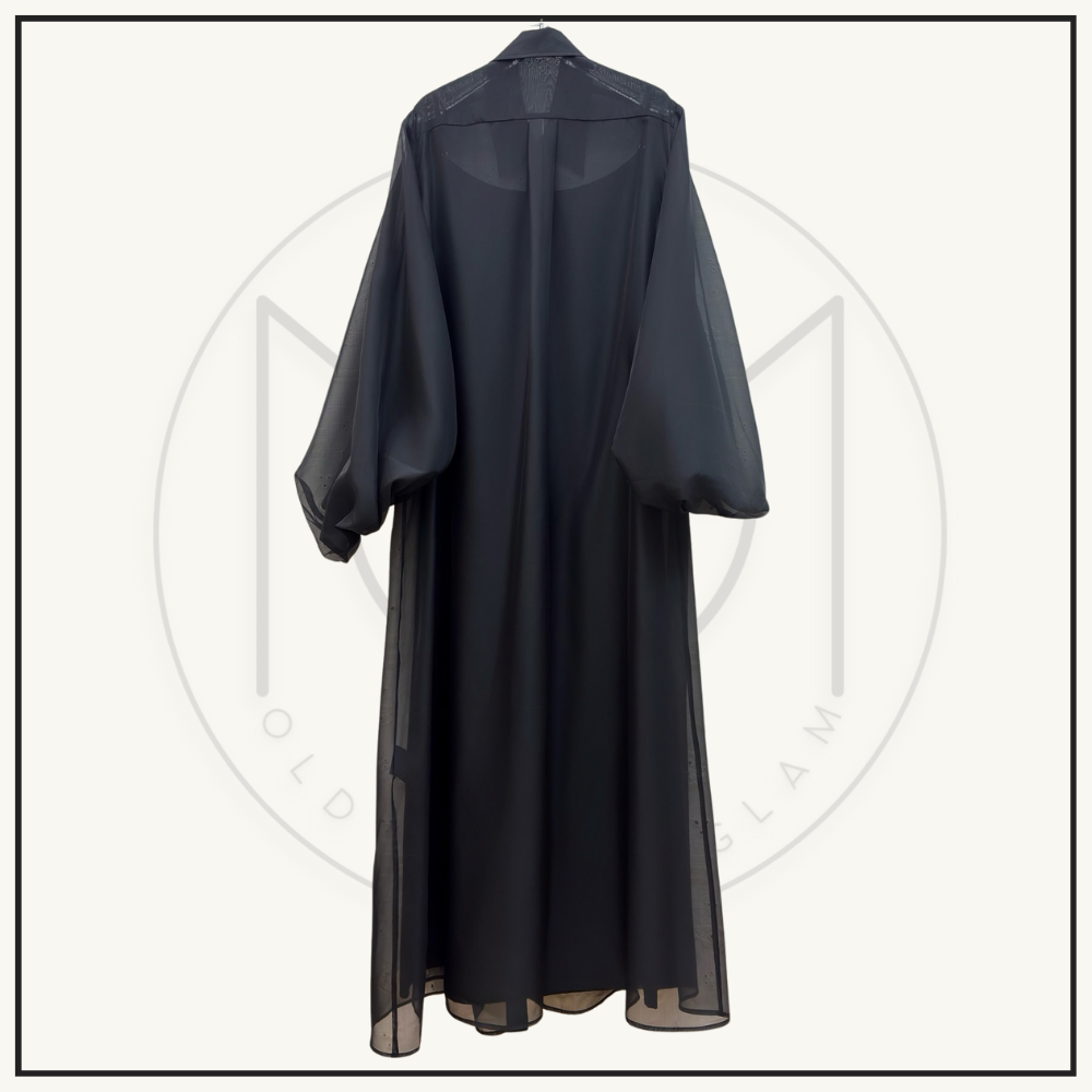 BALLOON SLEEVE MAXI DRESS