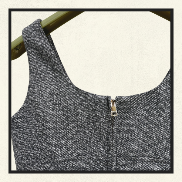 CROPPED TWEED TANK & JACKET & FLARE PANT SET