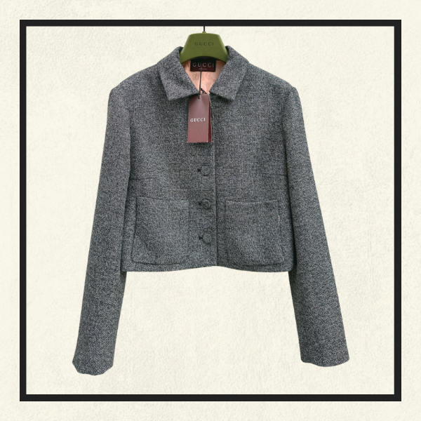 CROPPED TWEED TANK & JACKET & FLARE PANT SET