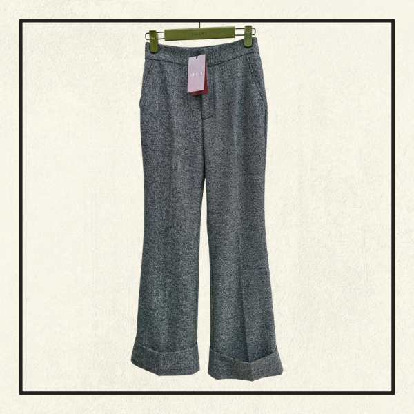 CROPPED TWEED TANK & JACKET & FLARE PANT SET
