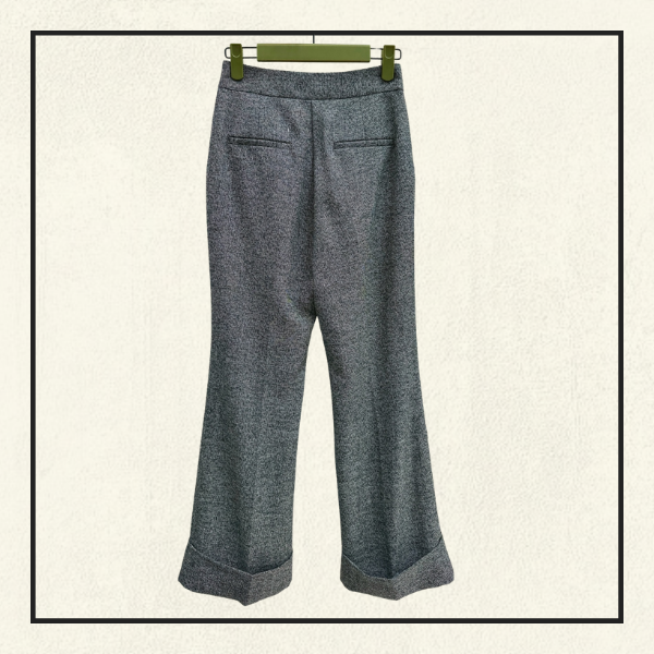 CROPPED TWEED TANK & JACKET & FLARE PANT SET
