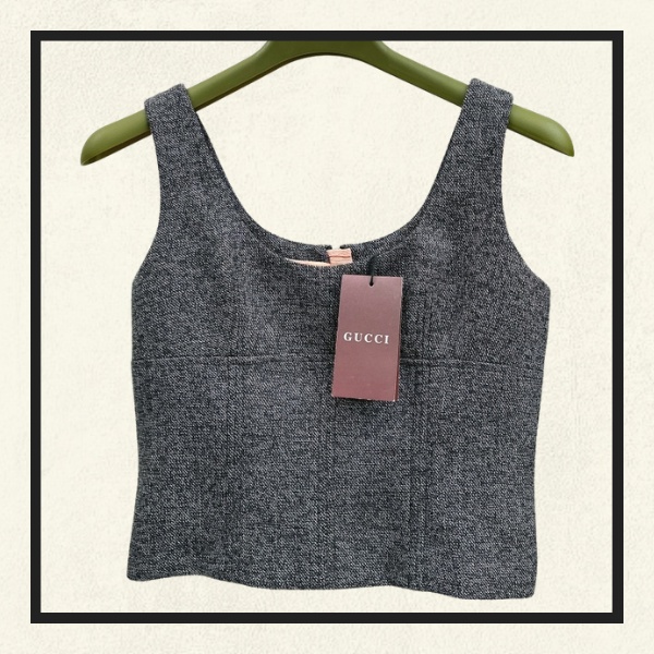 CROPPED TWEED TANK & JACKET & FLARE PANT SET