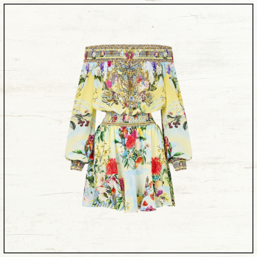 OFF SHOULDER SHORT DRESS