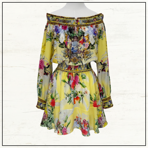 OFF SHOULDER SHORT DRESS