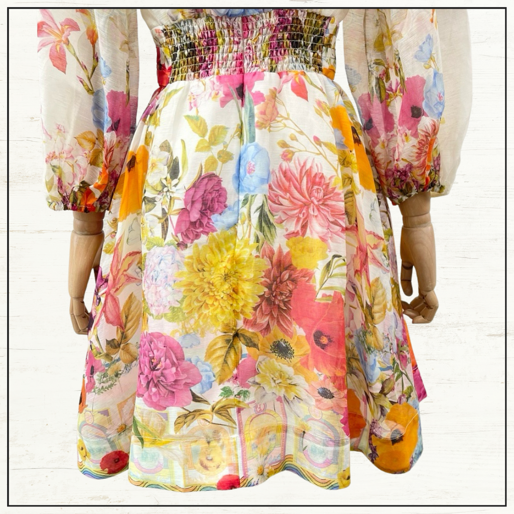 BLOUSON FLARED DRESS