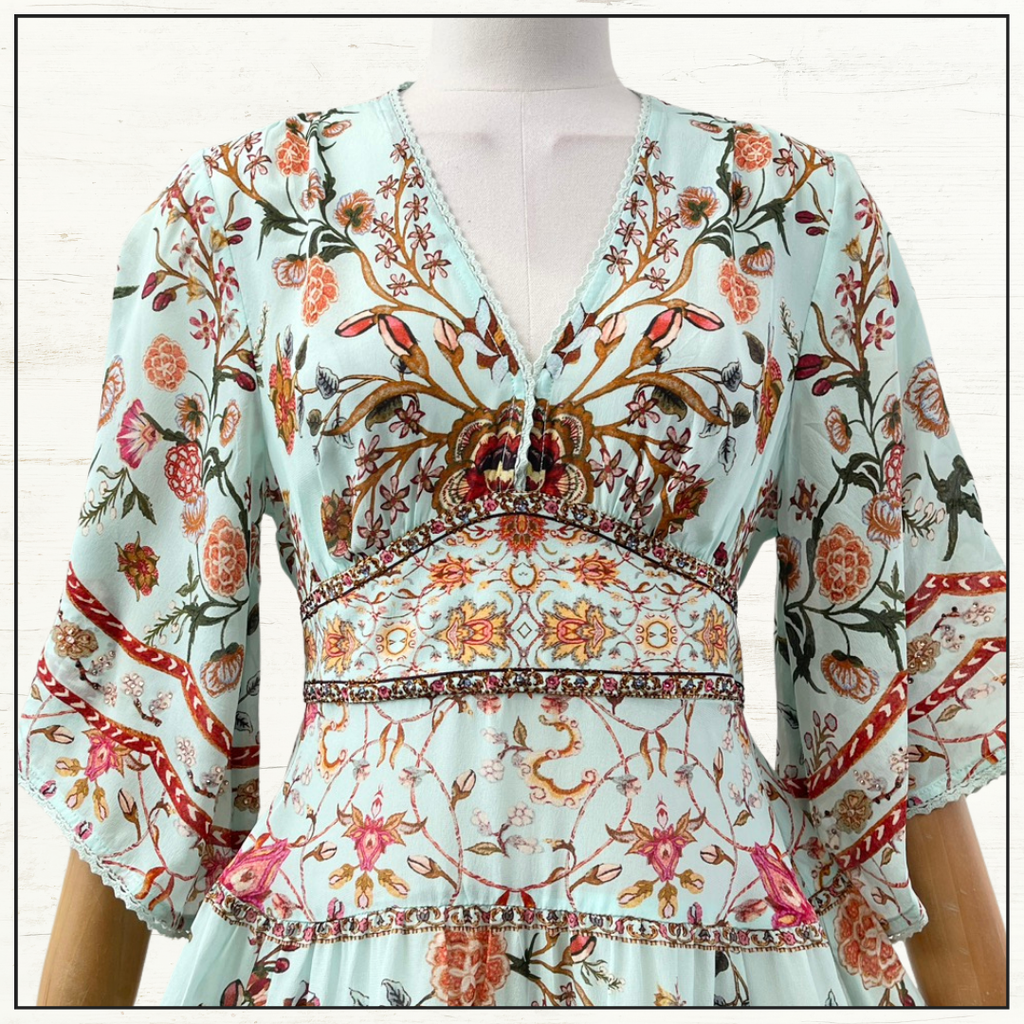 TIERED SKIRT MINI DRESS