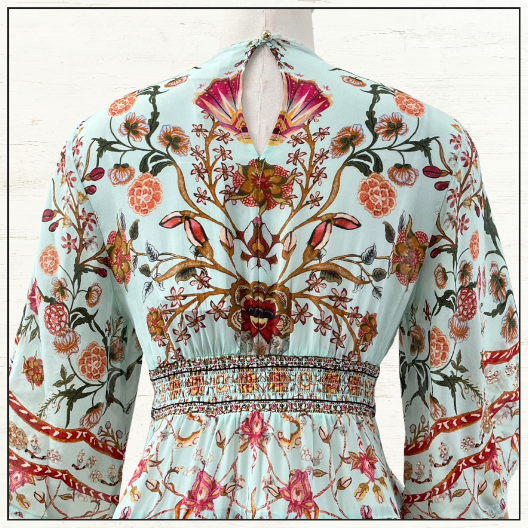 TIERED SKIRT MINI DRESS