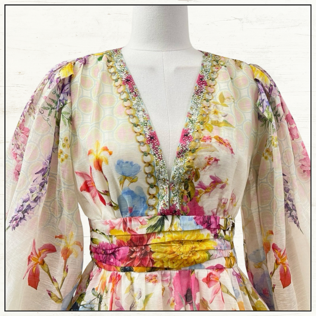 BLOUSON FLARED DRESS