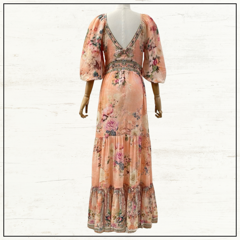 TIERED PUFF SLEEVE DRESS