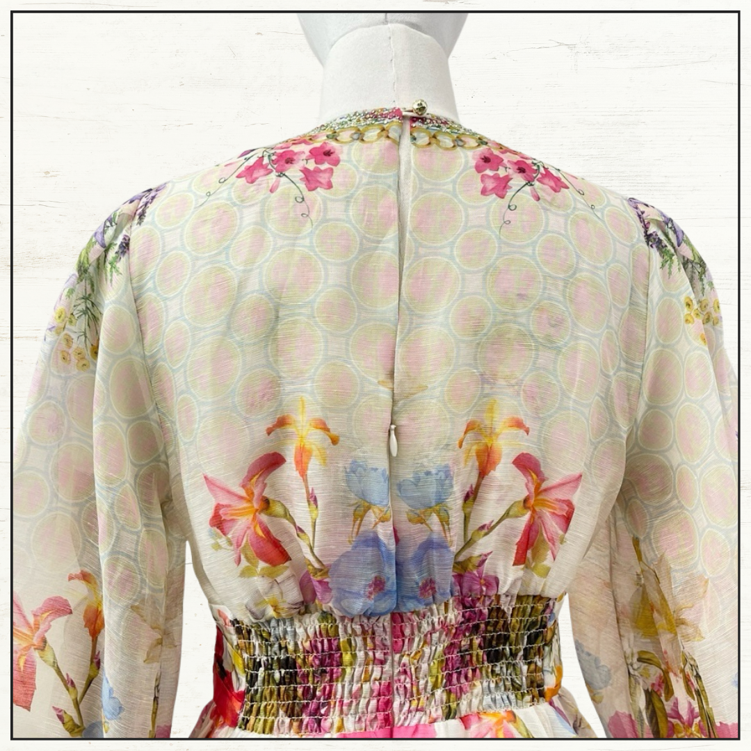 BLOUSON FLARED DRESS