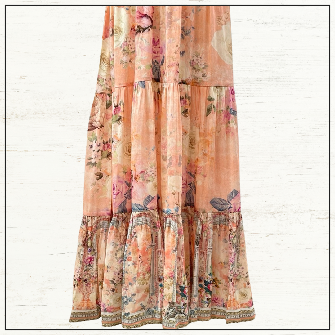 TIERED PUFF SLEEVE DRESS