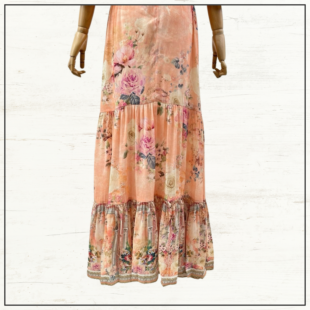 TIERED PUFF SLEEVE DRESS