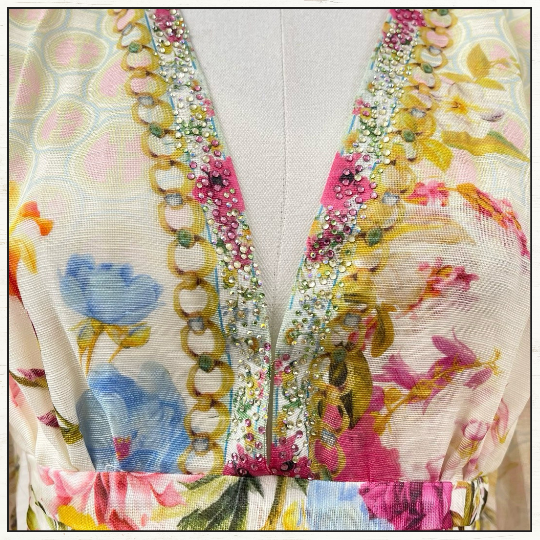 BLOUSON FLARED DRESS