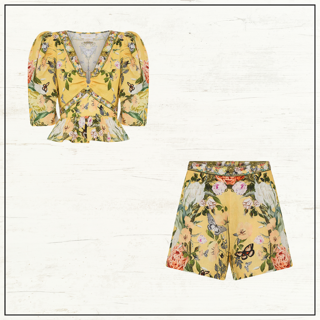 PUFF SLEEVE TOP & SHORTS