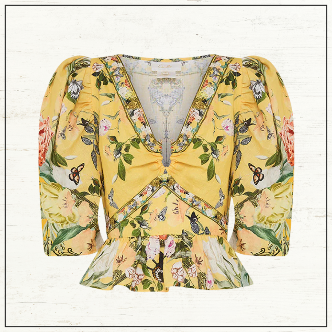 PUFF SLEEVE TOP & SHORTS