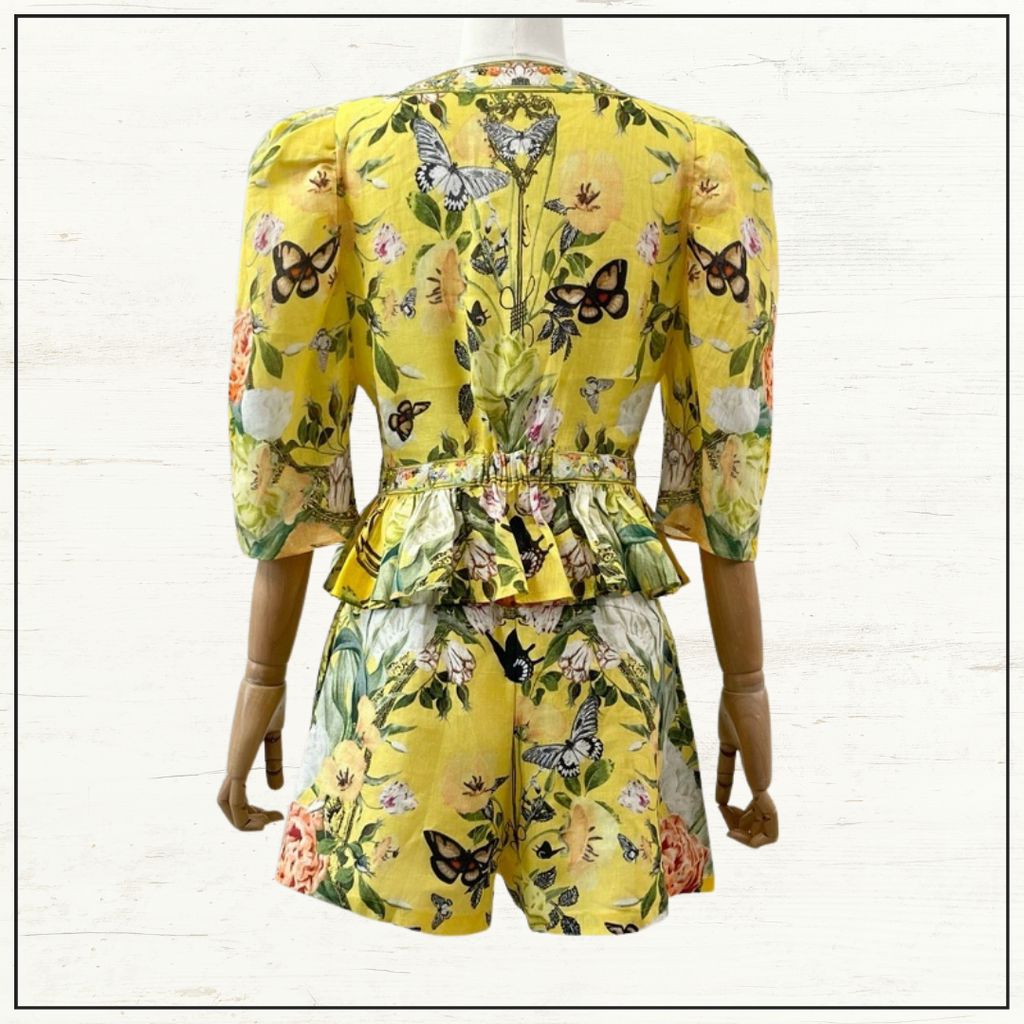 PUFF SLEEVE TOP & SHORTS