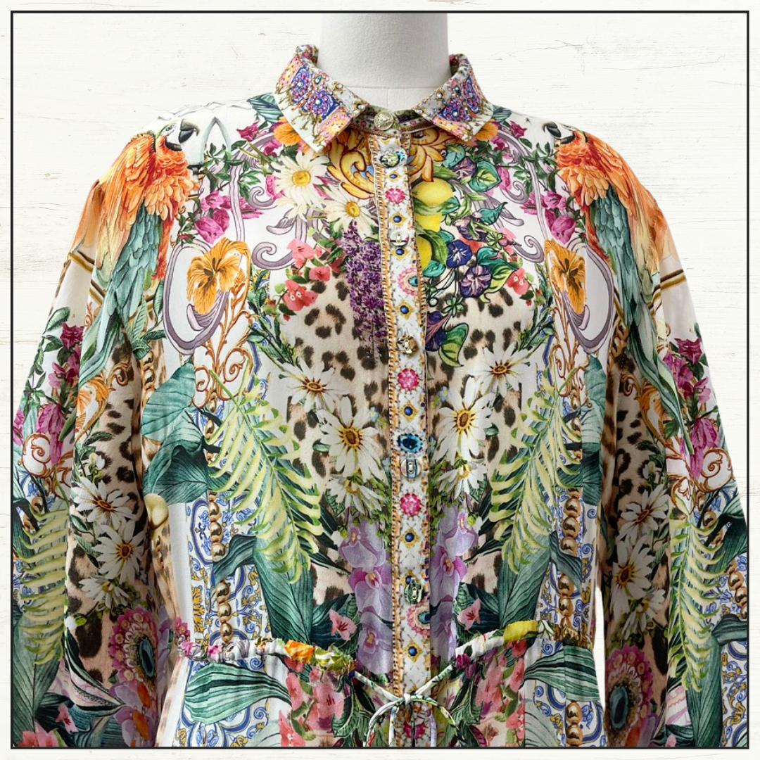 TIERED LONG SHIRT DRESS